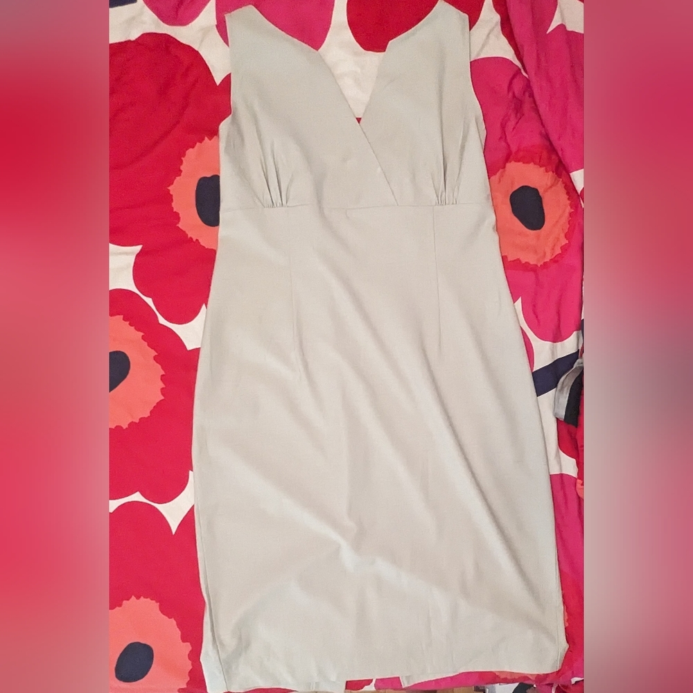 Jacqueline Conoir khaki shift dress size 12